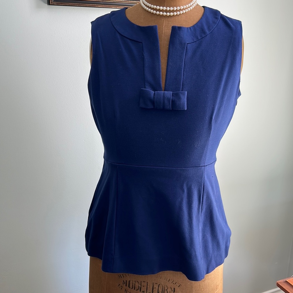 Navy sleeveless Kate spade top